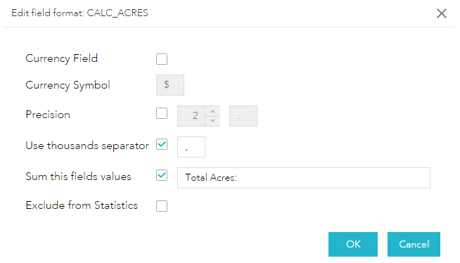 Format field